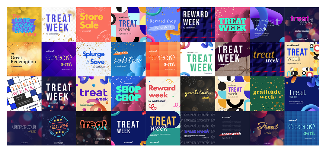 Identity exploration board — 30+ directions