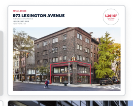 972 Lexington Avenue — property listing with photography and square footage
