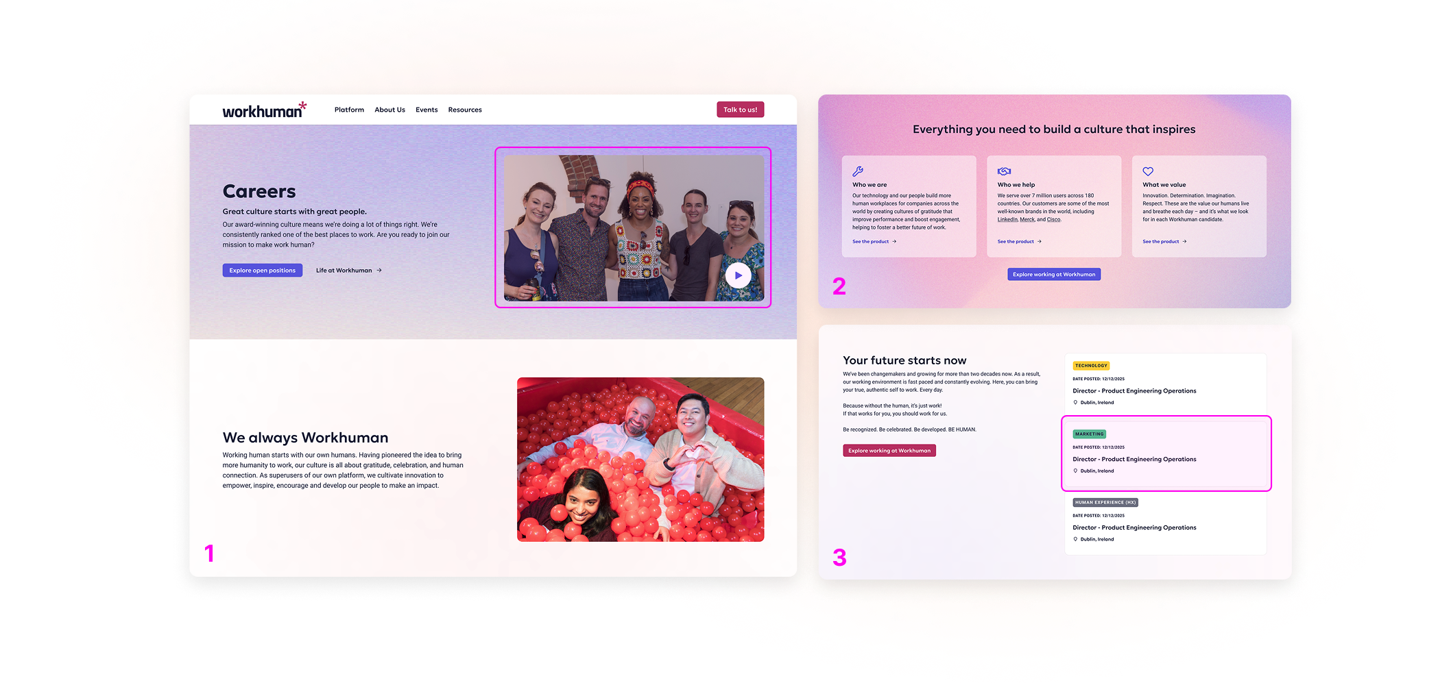 Layer 1 — Why Workhuman careers homepage