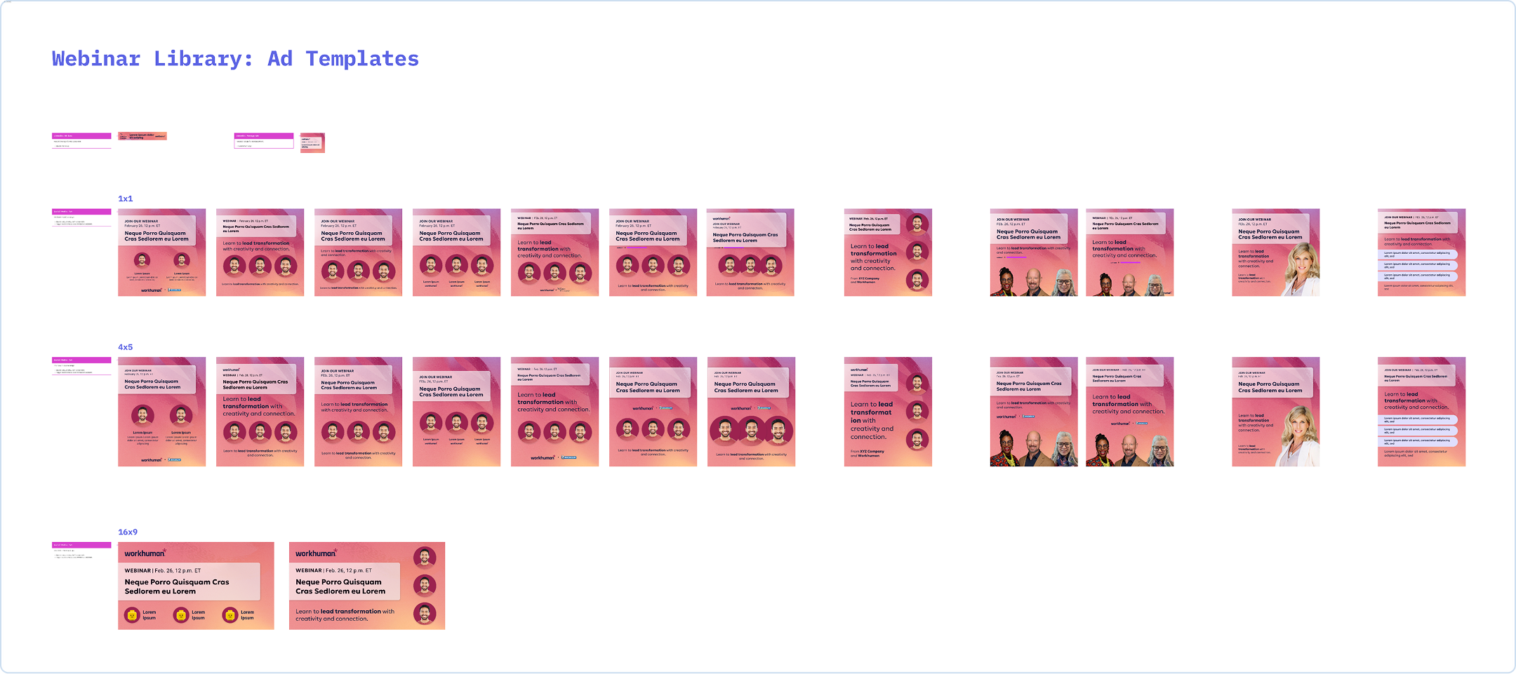 Echo DS — Webinar Library: Ad Templates